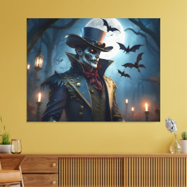 Impressão Em Tela Halloween Steampunk Southern Gothic Zumbi
