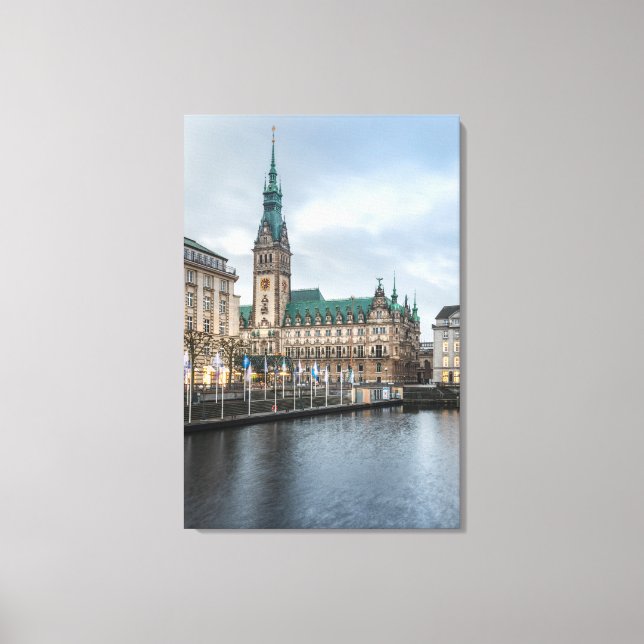 Impressão Em Tela Hamburgo Alemanha (Frente)