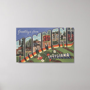 Impressão Em Tela Hammond, Louisiana - grandes cenas da letra