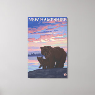 Impressão Em Tela HampshireBear novo e Cub