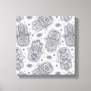 Impressão Em Tela Hamsa tirado mão inspirado 6