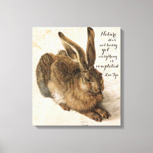 Impressão Em Tela Hare by Durer com a cotação natural de 17 x 19 pol