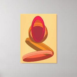 Impressão Em Tela Harmonia e Calma de Anel Abstrato Moderno