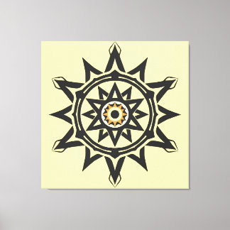 Impressão Em Tela Harmonia Eterna Mandala - Geometria divina em Dour