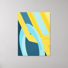 Impressão Em Tela Harmonia Geométrica Abstrata Contemporânea