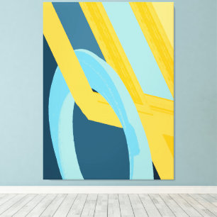 Impressão Em Tela Harmonia Geométrica Abstrata Contemporânea