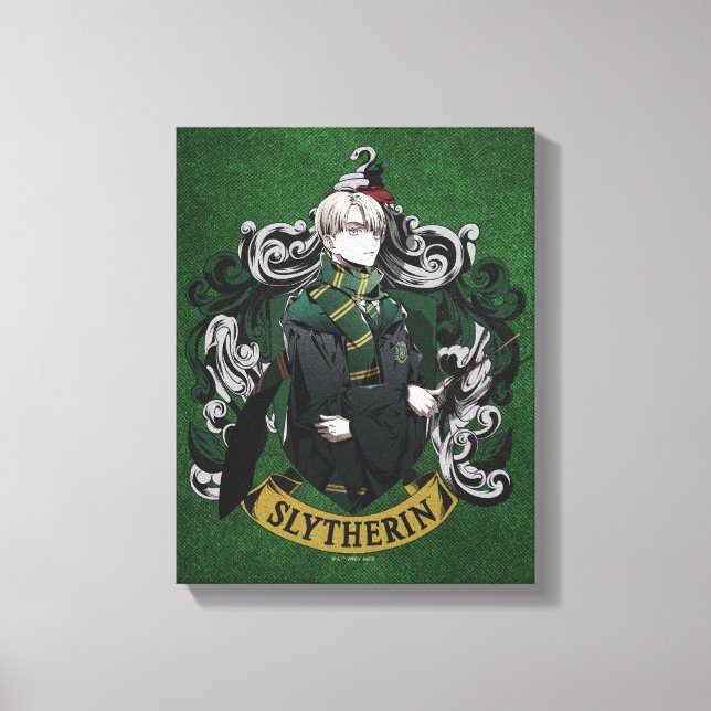Impressão Em Tela HARRY POTTER™ | Anime Draco Malfoy House Crest (Frente)