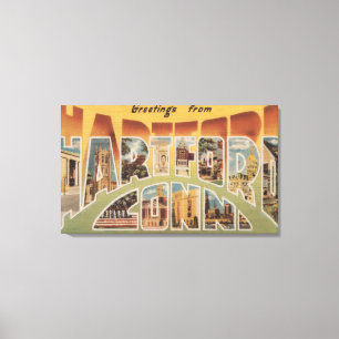 Impressão Em Tela Hartford, Connecticut - grandes cenas 2 da letra