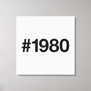 Impressão Em Tela Hashtag 43 Aniversário do Aniversário de Aniversár