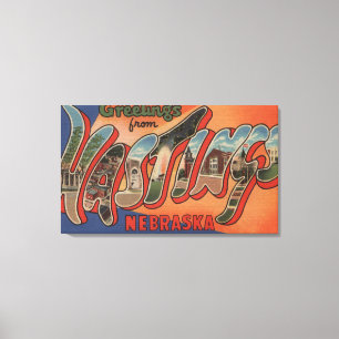 Impressão Em Tela Hastings, Nebraska - grandes cenas da letra