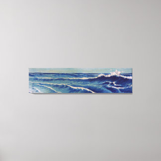 Impressão Em Tela Hatō Zu Waves - Uehara Konen. Woodblock Japonês