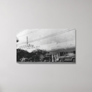 Impressão Em Tela Havaí - ideia do bloco do teatro de Waikiki