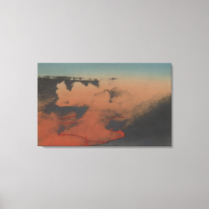 Impressão Em Tela Havaí - Vista do vulcão Kilauea em HA