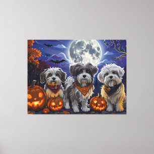 Impressão Em Tela Havanese Halloween Spooky
