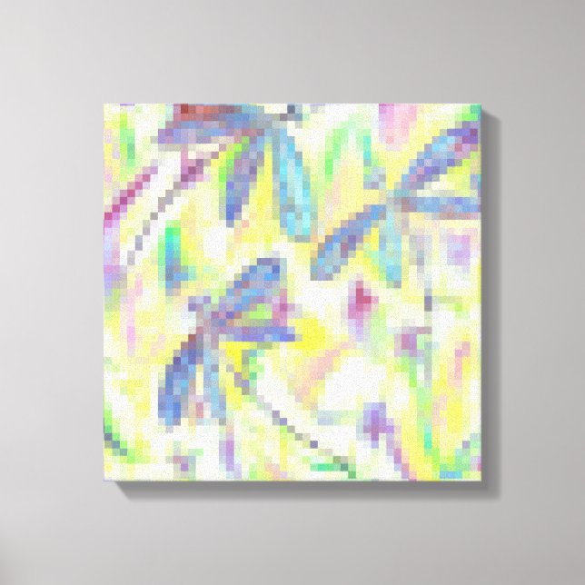 Impressão Em Tela Hazy Dragonfly Rainbow (Frente)