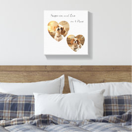 Impressão Em Tela Heart-Shaped Dog Design – “Happiness on Four Paws”