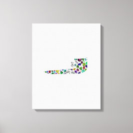 Impressão Em Tela Hebraico - Letra VAV