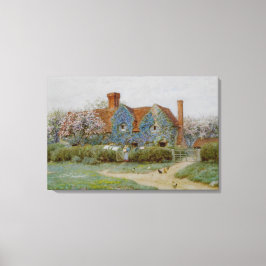 Impressão Em Tela Helen Allingham Buckinghamshire House em Penn Stre