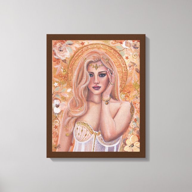 Impressão Em Tela Helen de Troy ouro art por Renee Lavoie (Frente)