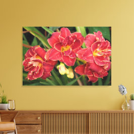 Impressão Em Tela Hemerocallis vermelhos 36"x24"