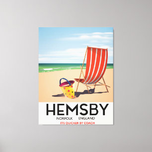 Impressão Em Tela Hemsby Norfolk poster de viagens