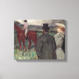 Impressão Em Tela Henri de Toulouse-Lautrec na pista de corridas,
