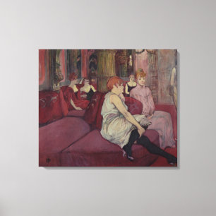 Impressão Em Tela Henri de Toulouse-Lautrec   No Salão da Ru