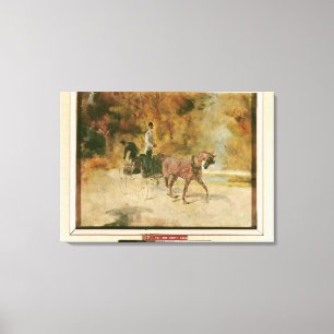 Impressão Em Tela Henri de Toulouse-Lautrec   um Cão-Carro