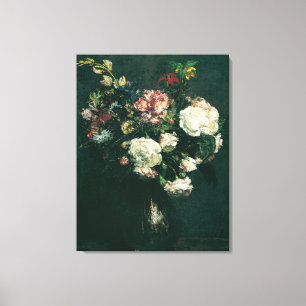 Impressão Em Tela Henri Fantin-Latour Vintage Vase das Flores