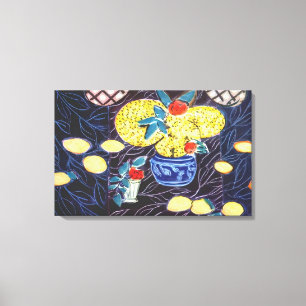 Impressão Em Tela Henri Matisse - LEMONS E MIMOSA 1944