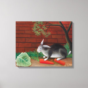 Impressão Em Tela Henri Rousseau - A Refeição do Coelho