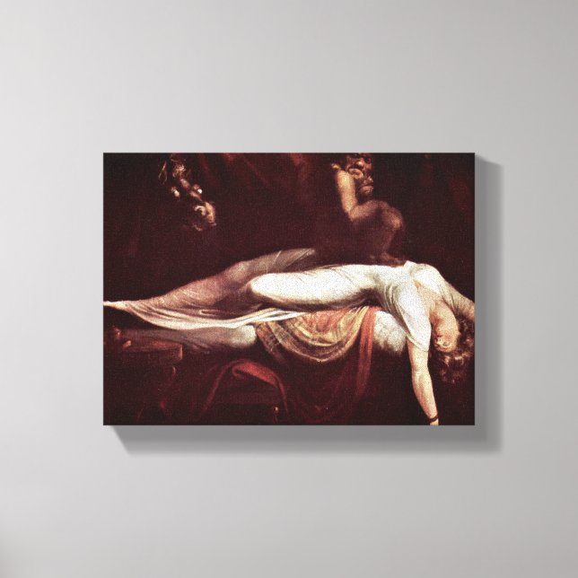 Impressão Em Tela Henry Fuseli - O Pesadelo (Frente)