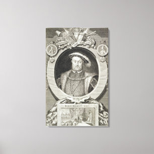 Impressão Em Tela Henry VIII (1491-1547), após uma pintura no Ro