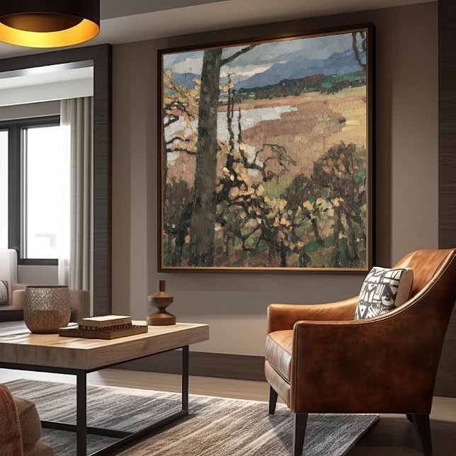 Impressão Em Tela Herbst e Chiemsee | Leo Putz Landscape Art (Criador carregado)