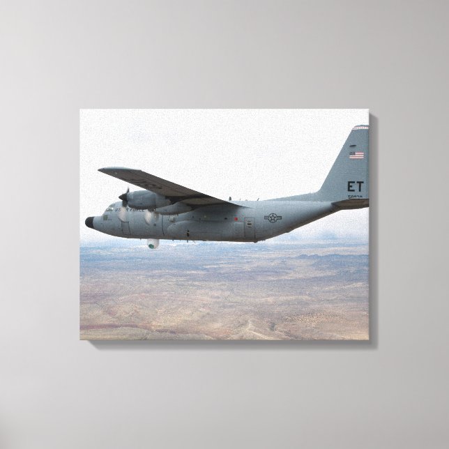 Impressão Em Tela Hércules C-130 voa pelo céu (Frente)