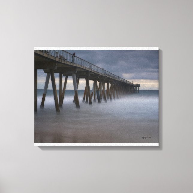 Impressão Em Tela Hermosa Beach Pier (Frente)