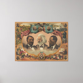 Impressão Em Tela Heróis da Corrida Colorida 1881 Frederick Douglass