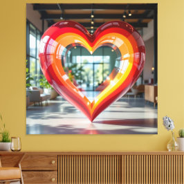 Impressão Em Tela Herz der Emotionen