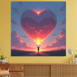 Impressão Em Tela Herz der Emotionen