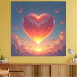 Impressão Em Tela Herz der Emotionen