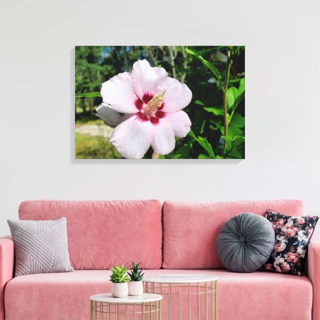Impressão Em Tela Hibiscus (Insitu(Sala de estar))