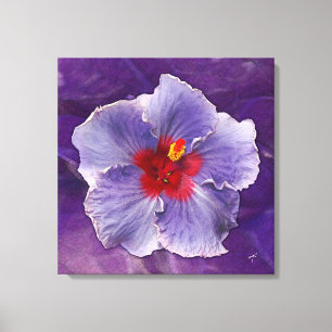 Impressão Em Tela Hibiscus do Lilac