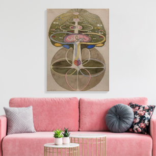 Impressão Em Tela Hilma Af Klint, Árvore Do Conhecimento N.º 1, Abst