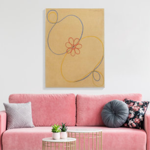 Impressão Em Tela Hilma Af Klint, Estrela de Sete Pontos No5, Abstra
