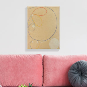 Impressão Em Tela Hilma Af Klint, Estrela de Sete Pontos No7, Abstra