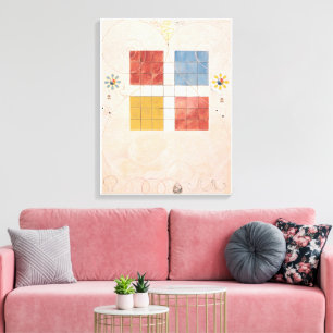 Impressão Em Tela Hilma Af Klint, O Dez Maior Nº10, Abstrato Art