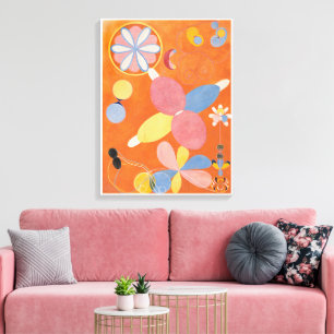 Impressão Em Tela Hilma Af Klint, Os Dez Maiores No4, Abstrato Art