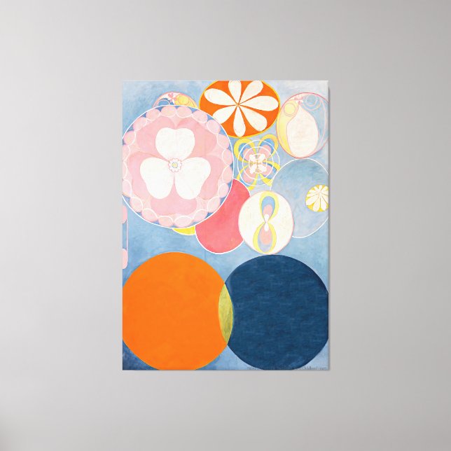 Impressão Em Tela Hilma af Klint - Os Dez Maiores, No. 2, Infância (Frente)
