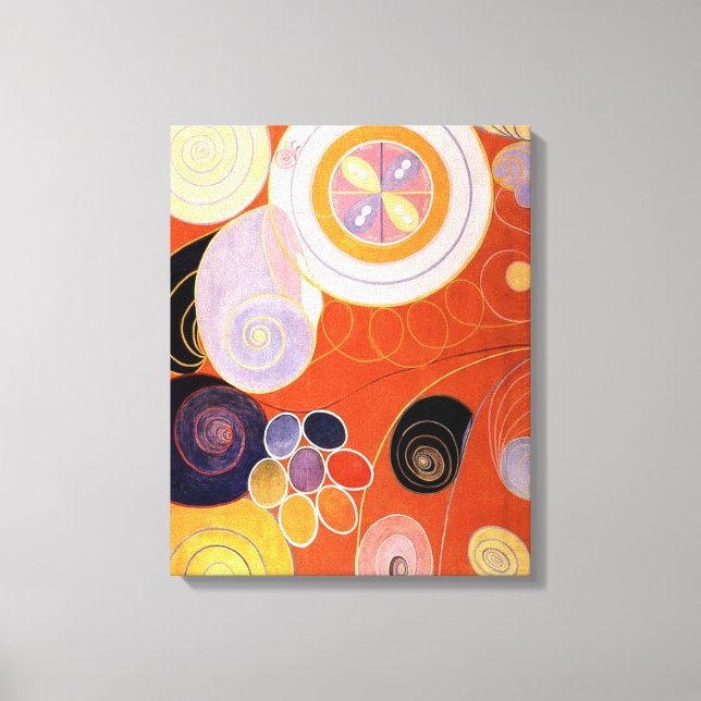 Impressão Em Tela Hilma af Klint - Os Dez Maiores, No.4 (Frente)