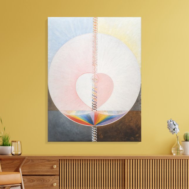 Impressão Em Tela Hilma Af Klint, The Dove No.25, Abstrato Art (Insitu(Sala de estar))